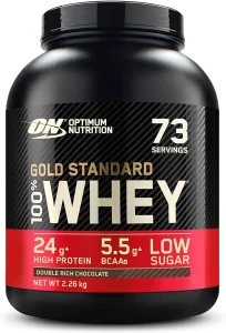 Mejores proteínas whey: Optimum Nutrition Gold Standard 100% Whey