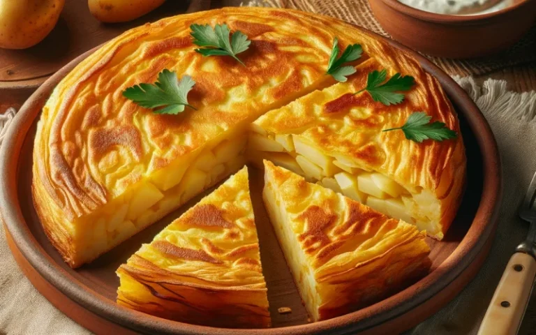 Plato de una Tortilla de Patatas Sin Gluten