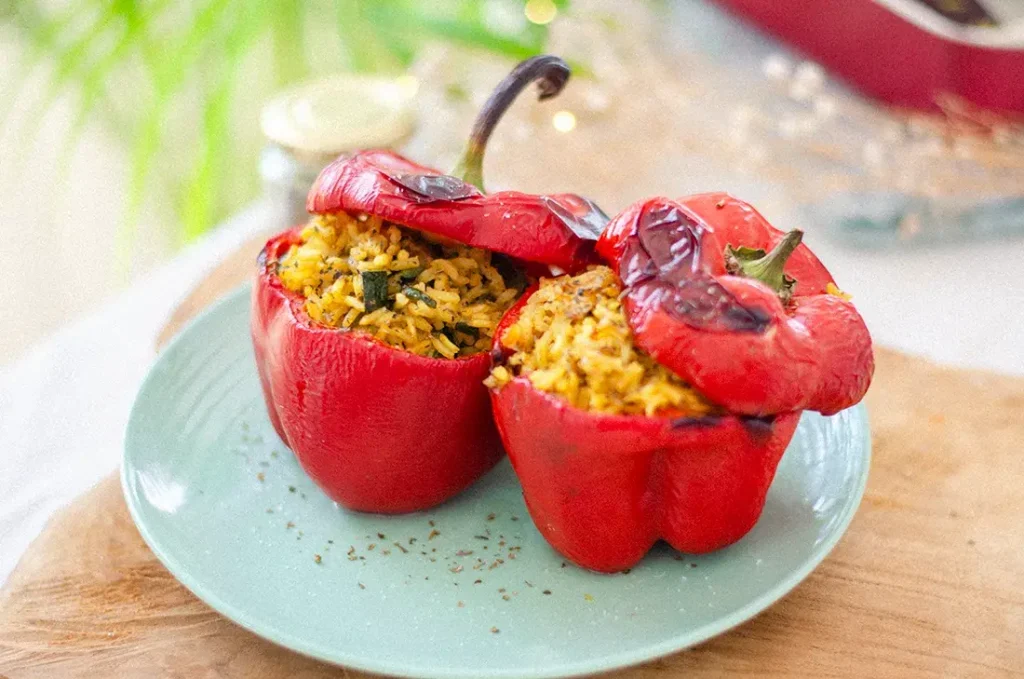 2. Receta Vegetariana: Pimientos Rellenos Sabrosos