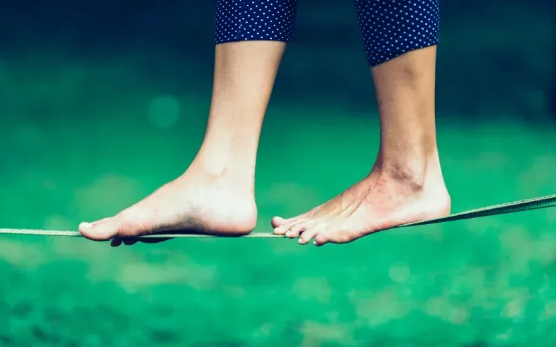 Mejorar el equilibrio a través del Slackline