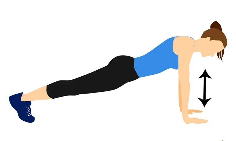 Ejercicios para bíceps y ganar masa muscular sin material Flexiones Isométricas