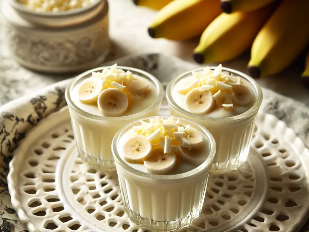 Descubre esta deliciosa receta de postre sin azúcar: pudding de plátano maduro