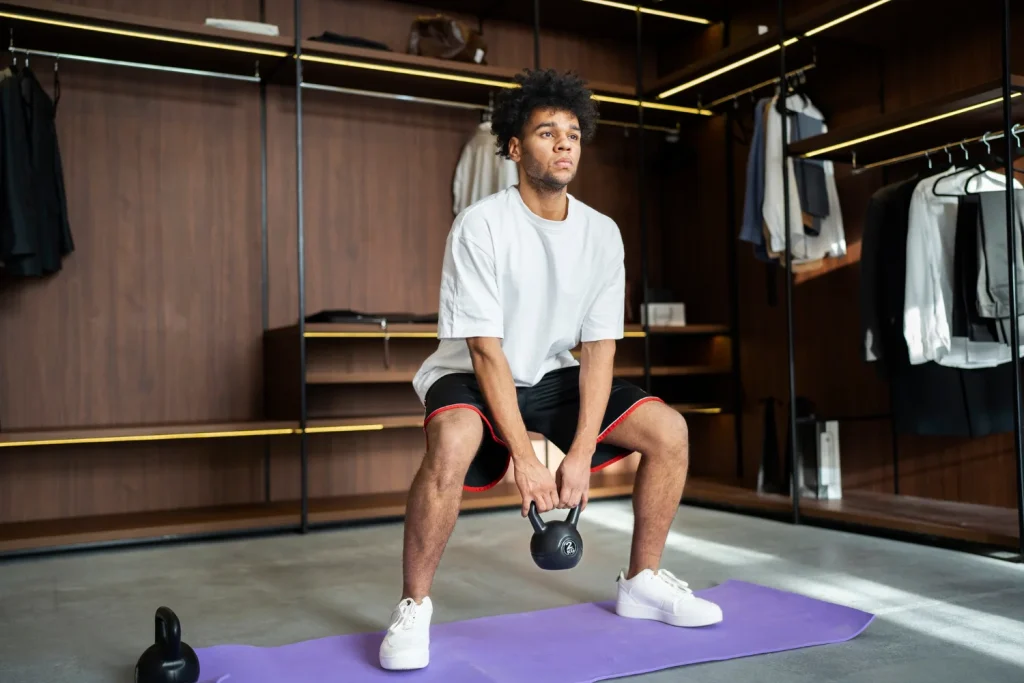 Músculos que se trabajan con el kettlebell swing mejorando la postura