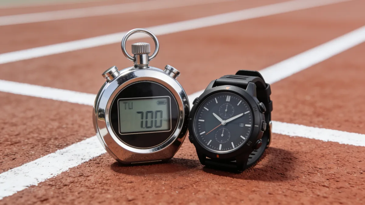 Cronometro deportivo y reloj para complementar las mejores apps para running