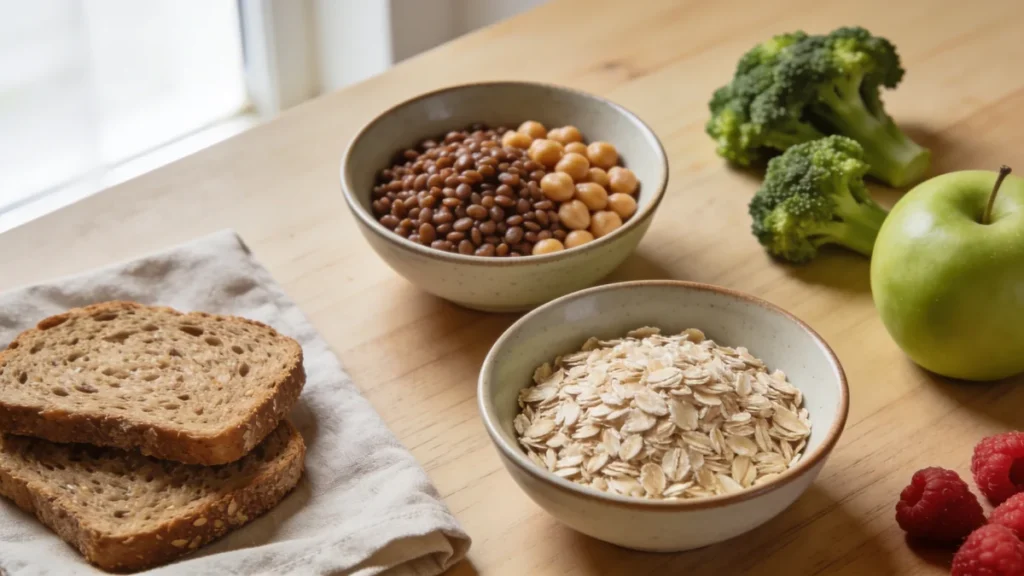 Alimentos ricos en fibra para evitar la falta de fibra en la dieta diaria