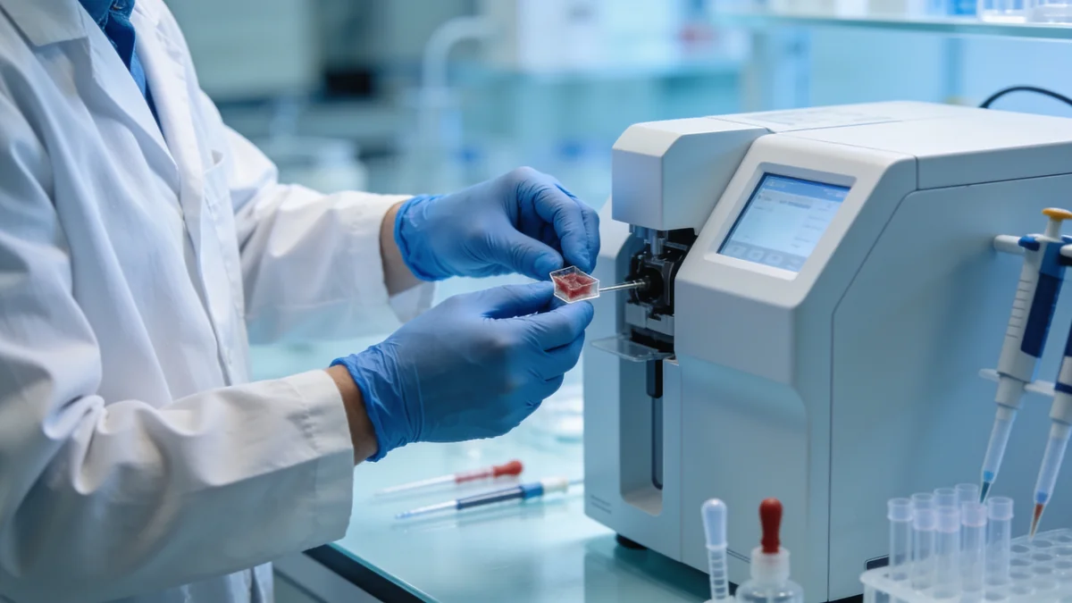 Reparación muscular: el estudio que explica cómo se arregla el músculo tras entrenar fuerza Análisis proteómico de una biopsia muscular en laboratorio para estudiar la reparación muscular