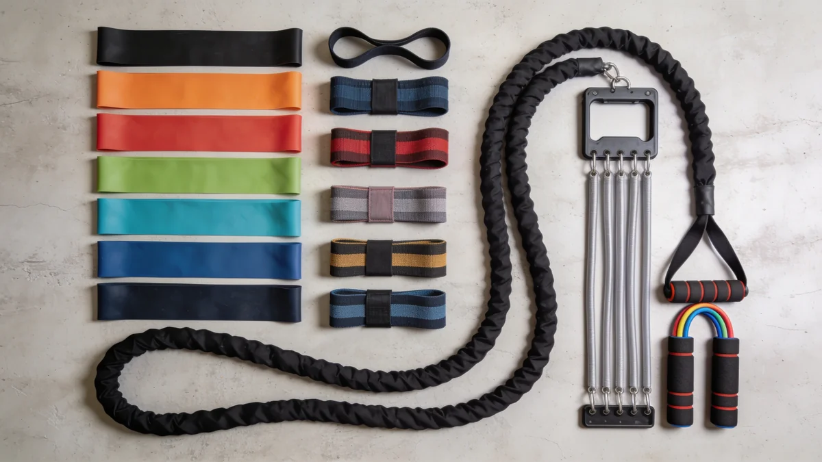 Las mejores bandas elásticas de 2026: 7 sets comparados para entrenar en casa Tipos de bandas elasticas de resistencia: planas de latex, mini bands de tela y tubos con asas