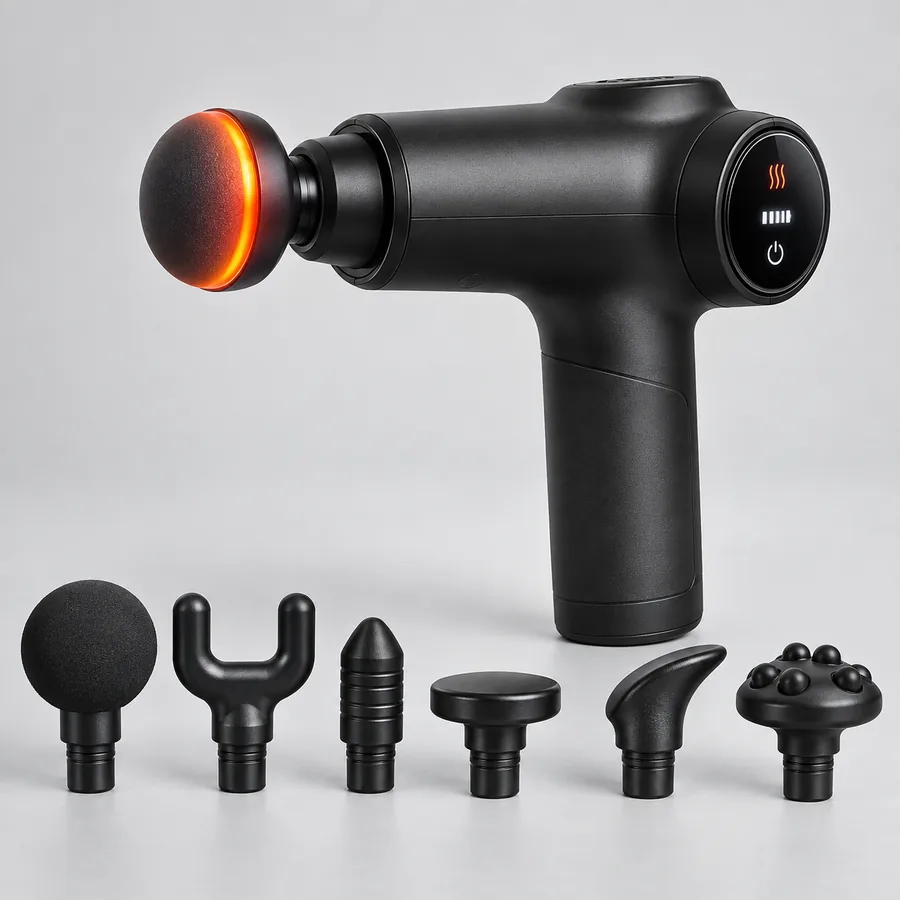AERLANG EM13: review honesta de la pistola de masaje muscular con calor AERLANG EM13 pistola de masaje con calor recreación IA