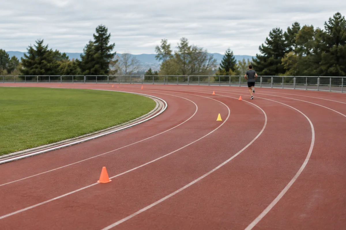 Duración de las sesiones de HIIT: un metaanálisis sitúa el 80% del efecto en VO₂max cerca de 11 minutos Duración de las sesiones de HIIT en pista de atletismo