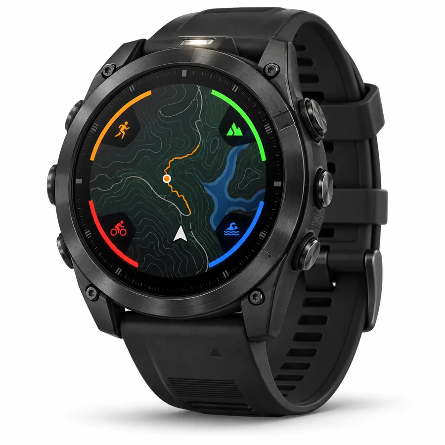 Garmin fēnix 8 cuarenta y siete milímetros negro recreación IA