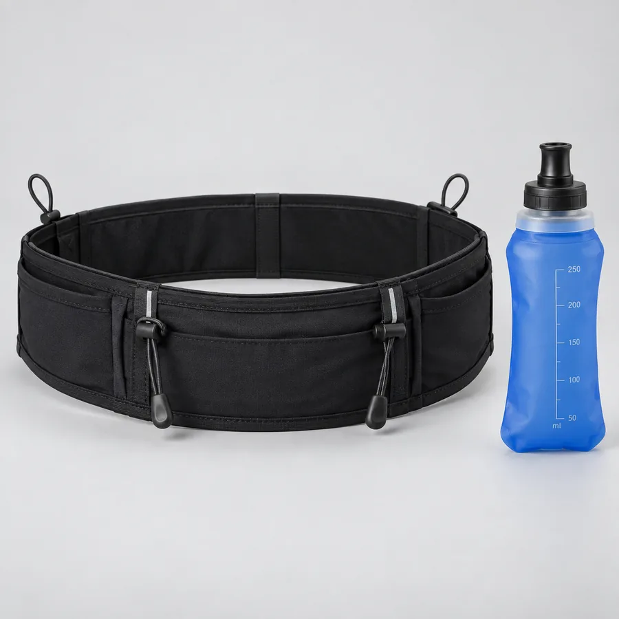MARLOAR cinturón running con soft flask 250 ml recreación IA