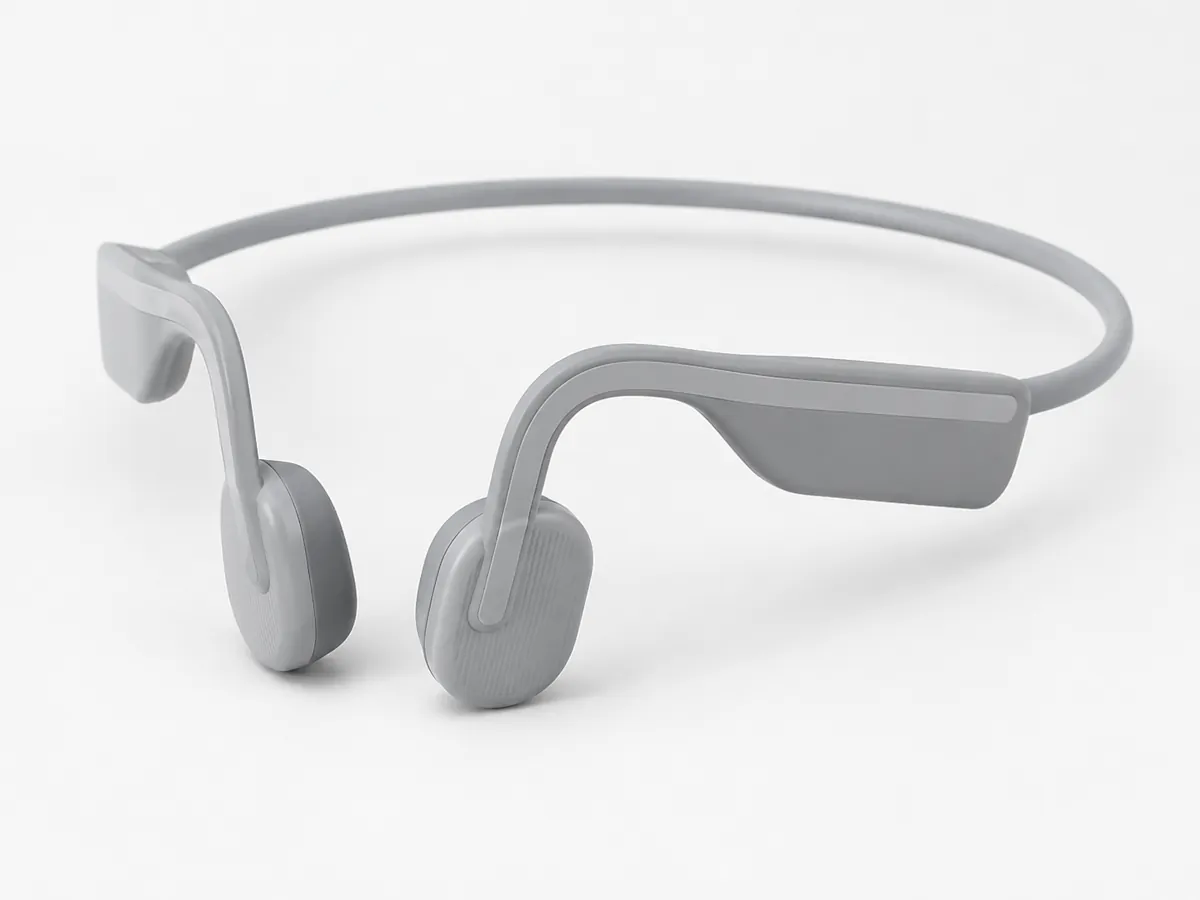 Shokz OpenMove gris auriculares de conducción ósea recreación IA